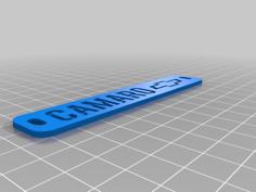 Camaro Keychain 3D Printer Model