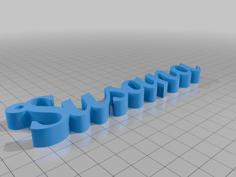 LLavero Susana 3D Printer Model