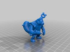 Okidogi (Pokemon 35mm True Scale) 3D Printer Model