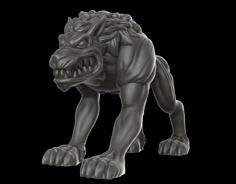 Hellhound (28 Mm DnD Miniature) 3D Printer Model