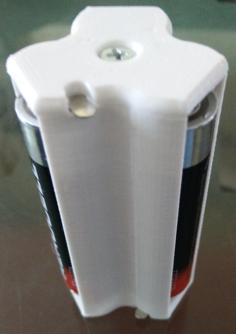 Compact 3x AA Battery Hoider 3D Printer Model