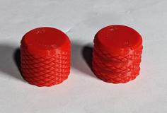 Knurled Knobs Push-on 6mm 3D Printer Model