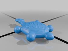 Green Turtle Talisman 3D Printer Model