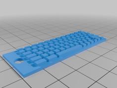 Keyboard Keychain 3D Printer Model