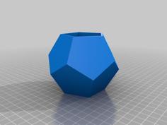 Dodecahedron Vase 3D Printer Model