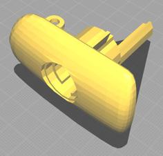 VW Golf MK3 Lower Glove Box Handle 3D Printer Model