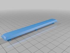 Spacebar 6.25u With Rounded Top (no Walls) 3D Printer Model