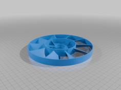 Hydrostatic Transmission Fan Sabo 3D Printer Model