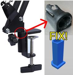 Replacement Sleeve For A Stable Microphone Arm Stand 3D Printer Model