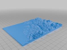 Lake McKerrow Hollyford Valley Elevation Model 3D Printer Model