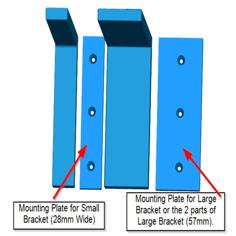 Screw Mounting Plates For Shelf Brackets 3D Printer Model