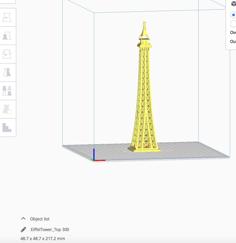 Eiffel Tower 300% (362mm Tall Combined) 3D Printer Model