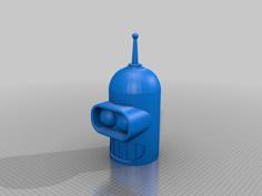 Giant Bender Head From Futurama 3D Printer Model