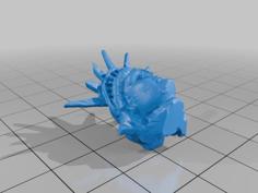 Skull Statue Of Liberty 3D Printer Model