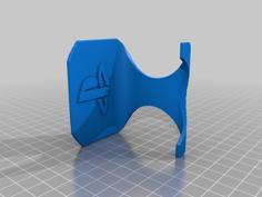 Super Simple Universal Controller Wall Mount With Logo 3D Printer Model