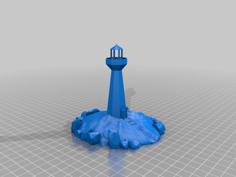 Lighthouse Island (Hollowed For LED) 3D Printer Model