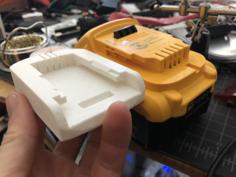 DeWalt Drill Battery Mount For Electric Skateboard (+anything Else) 3D Printer Model