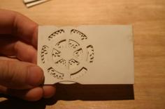 Laser Cut Planetary Gear Calling Card