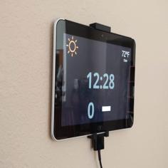 Tablet Wall Hanger 3D Printer Model