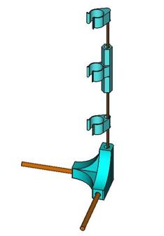 DIY CPAP Hose Stand 3D Printer Model