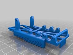 Scx24 Rear Battery Tray/ Adjustable Shock Mount 3D Printer Model