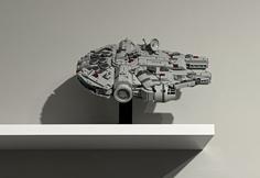 Lego Millennium Falcon 75375 Stand 3D Printer Model