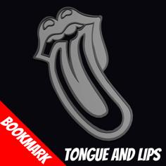 Tongue And Lips Bookmark 3D Printer Model