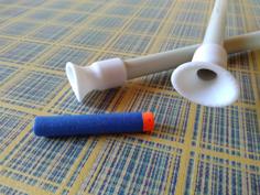 Blowgun Mouthpiece Nerf Compatible 3D Printer Model