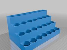 Tiered Airbrush Paint Organizer 3D Printer Model