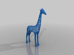 Giraffe Voronoi Remix For Mike 3D Printer Model