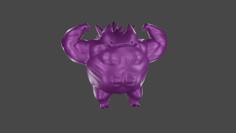 Big Strong Gengar 3D Printer Model