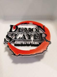 Demon Slayer Relief Logo 3D Printer Model