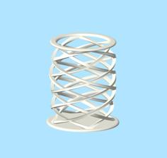 Spiral Container Open Mesh 3D Printer Model