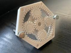 Print In Place Stackable Planetary Gear Set 1:4 3D Printer Model