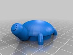 Derpy Turtle Keychain 3D Printer Model