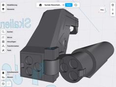 Hinged Magnetic Gunstock (Modified & Optimized) For Meta Quest 2 And 3 3D Printer Model