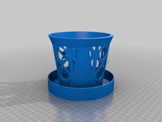 Orchid Flowerpot 3D Printer Model