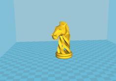 Knight Remix Fusion – Spiral Chess + OpenScad Chess 3D Printer Model