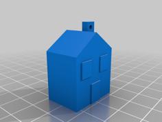 House Keychain Made By Cardif Lab 3D Printer Model