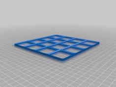 4×4 Gridfinity Plate 3D Printer Model