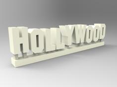 Hollywood Sign 3D Printer Model