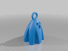 Ghost Keychain 3D Printer Model