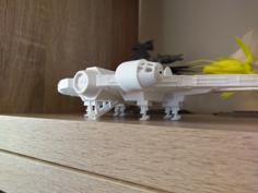 Millennium Falcon With Landing Gear And Boarding Ramp 3D Printer Model