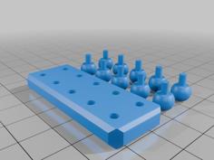 Miniature Chess Variant – Travel Set (6×6 Board) 3D Printer Model