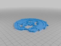 Solar Fox Medallion With Loop 3D Printer Model