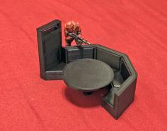 Bistro Media Table- 28mm Sci-fi Terrain 3D Printer Model