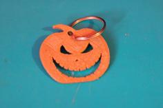 Pumpkin Keychain 3D Printer Model