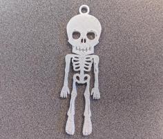 Skeleton Keychain 3D Printer Model