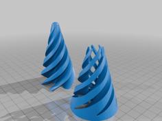 Spiral Fidget Cone 3D Printer Model