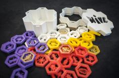 Hive Game Box With Logo Extension 3D Printer Model